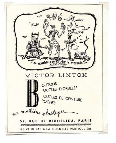 1940 publicité pour boutons - /,