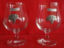 LOT DE 2 VERRES à COGNAC avec