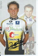 TOUR DE FRANCE CYCLISME autographe  de  KOEN  BARBE      team  VLAANDEREN
