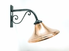 Lampe Murale En Fer Forgé Avec Parabole En Cuivre Pour Intérieur Extérieur Moyen