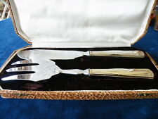 Service à gâteau en métal argenté ART DÉCO, poinçon Auguste SAINT PAUL fin XIXé