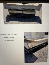 Cheminée Louis 14 galbée en pierre