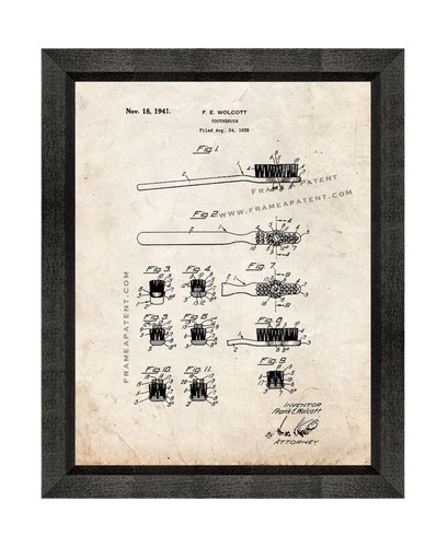 Toothbrush patent print - patent,