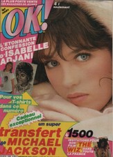 MAGAZINE OK ... N°428 ... AVRIL 1984 ... ISABELLE ADJANI, MICHAEL JACKSON