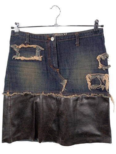 Sexy woman jupe jeans - woman, en