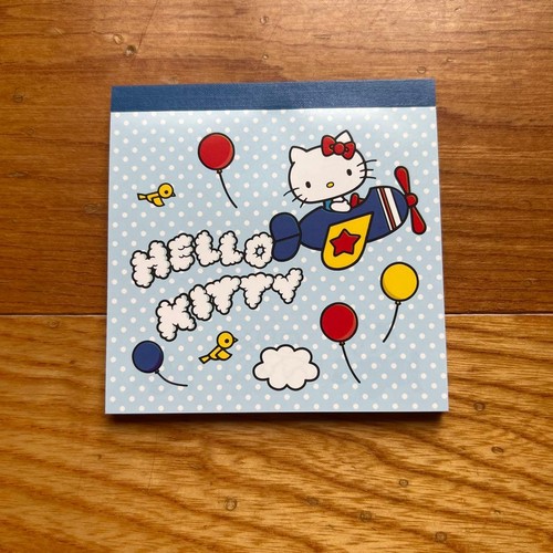 Hello kitty memo pad airplane - hello,