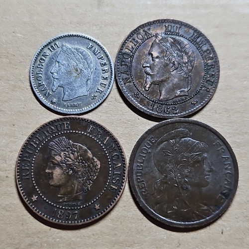Lot pièces centimes - pièces,
