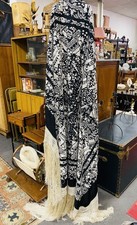 Très Grand Châle De Manille Ancien Très Bon État