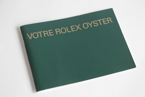 Rolex livret votre - livret,