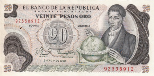 Billet banque colombie - billet,
