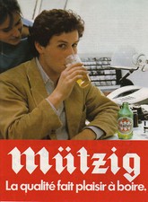 Publicité ancienne bière