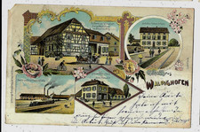 WALDIGHOFEN (68) WALDIGHOFFEN Gruss Lithographie  Fabrique  Fils d'Emmanuel Lang