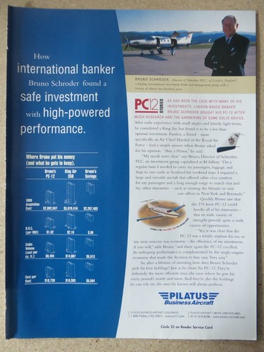 1999 pub avion pilatus - avion,