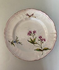 BELLE ASSIETTE SAINT CLÉMENT KELLER & GUÉRIN/ ÉMILE GALLÉ  XIX S