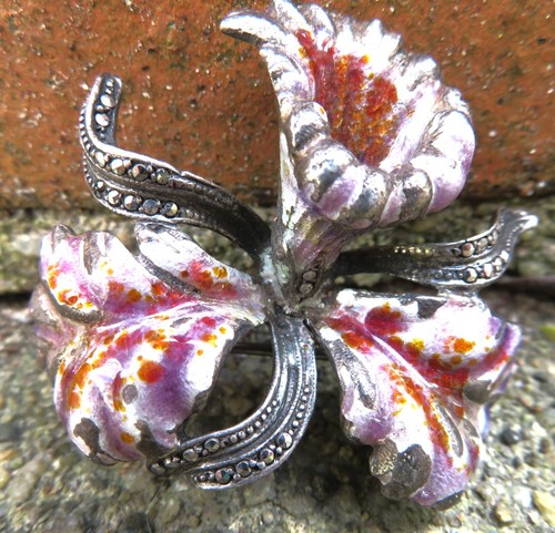 Broche argent ancienne - broche,