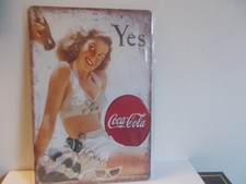 plaque publicitaire COCA-COLA