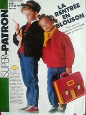 PATRON COUTURE  BLOUSON ENFANT