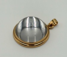 Pendentif cabochon Lalique tête cristal bijou élégant style art déco D984