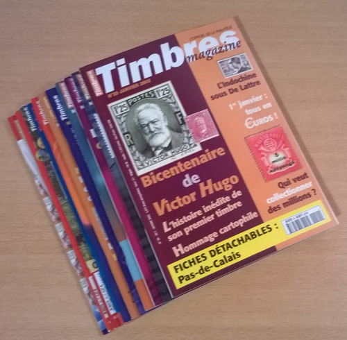 Timbres magazine année 2002 - magazine,
