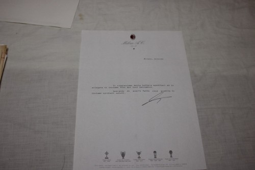 Lettre officielle milan - lettre,