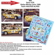 DECALS 1/18 REF 0264 CITROEN