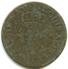Louis XVI , Cayenne , 2 sous