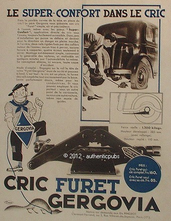 Publicite gergovia cric furet - publicite,
