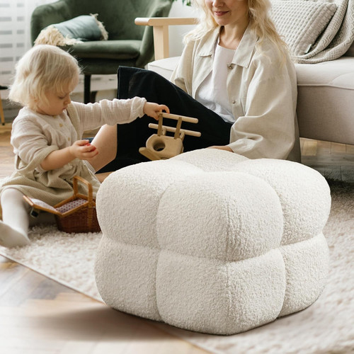 Square pouf ottoman modern - square,