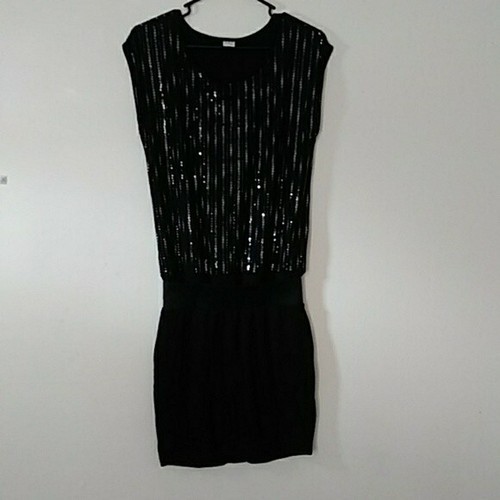 Three dots black sequin - dots,