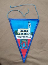 Fanion régional de Philippeville - Algérie - années 50 - scooter camping scout