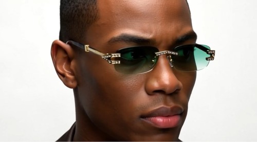 Green lens men women - green,