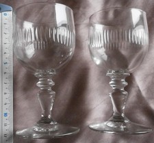 14 verres à vin blanc XIXème