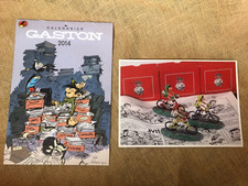 FRANQUIN Calendrier GASTON 2014 + Carte Cyclistes PIXI +YOANN+TRONDHEIM+TARRIN