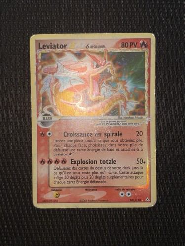 Carte pokémon léviator star - carte,