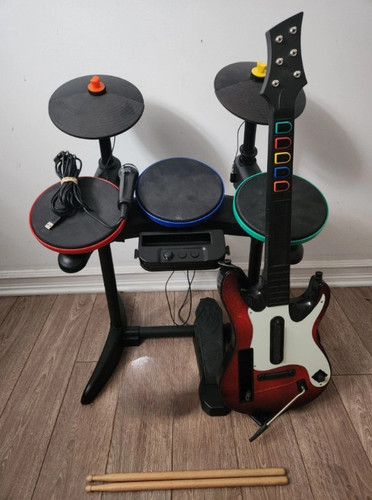 Wii band hero drum - band,