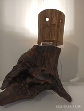 Grasshopper wooden table lamp