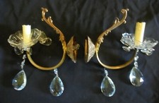 PAIRE D' APPLIQUES  EN LAITON