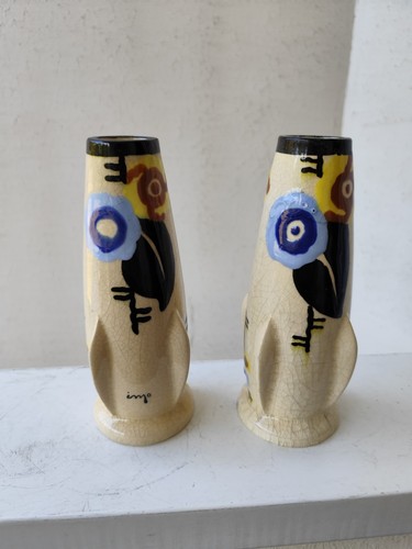 Paire vase art deco - de,