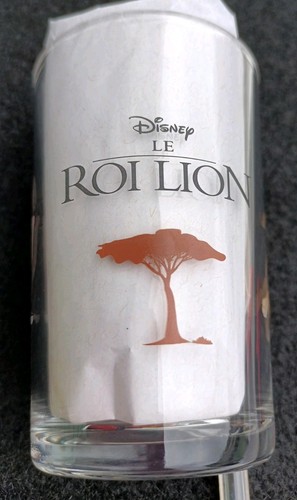 Verre moutarde roi - verre, lion
