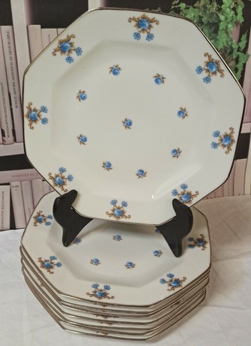 Assiettes plates octogonale - 8,