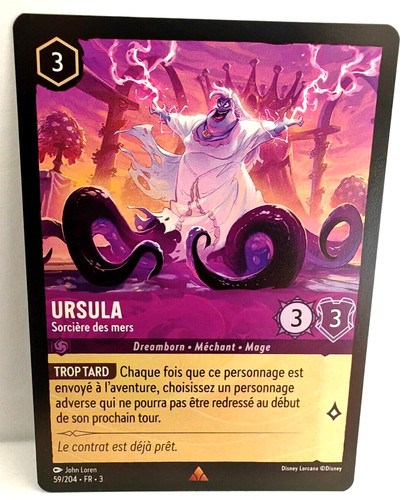 Carte disney lorcana ursula - disney, 3