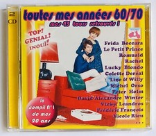  ALBUM 2 CD / TOUTES MES ANNEES 60/70 / MES 45 TOURS RETROUVES ! 40 TITRES
