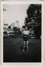 PHOTO ANCIENNE - HOMME TORSE NU GAY GAG - MAN SWIMSUIT - Vintage Snapshot