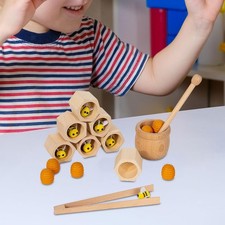 Jeu d'association de pinces et de ruches, jouets tri et d'empilage