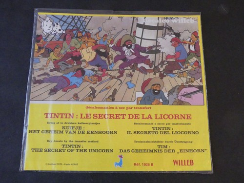 Décalcomanie willeb tintin - willeb, le