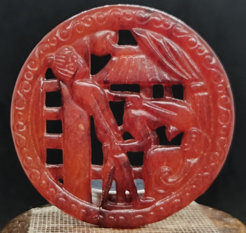 Ancien pendentif jade - ancien,