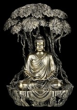Bouddha Figurine - Méditant Illuminé Sous Bodhibaum - Asiatique Déco