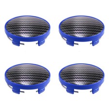 4pcs Bleu avec Noir Carbone