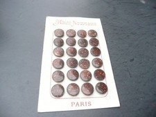 24 boutons ancien en corozo