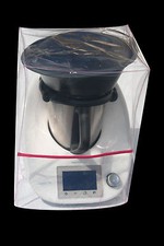 HOUSSE DE PROTECTION THERMOMIX TM5-TM6 TRANSPARENTE Avec Varoma Biais Fuchsia